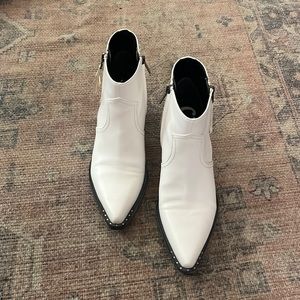 White Ankle Booties